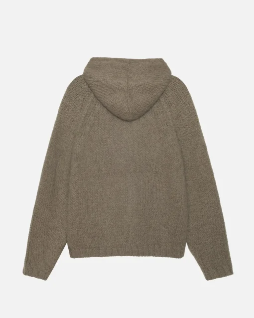 CHUNKY KNIT ZIP HOODIE