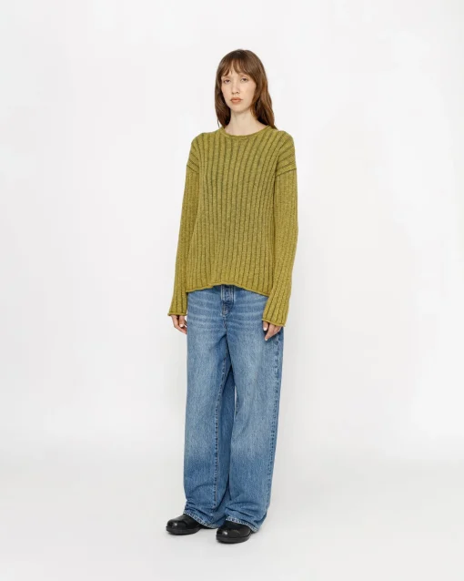 COTTON SLUB RIB CREW