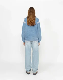 FADED COTTON KNIT CREW