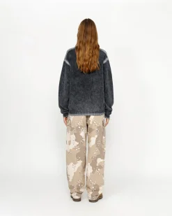 FADED COTTON KNIT CREW
