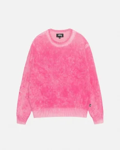 FADED COTTON KNIT CREW