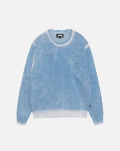 FADED COTTON KNIT CREW
