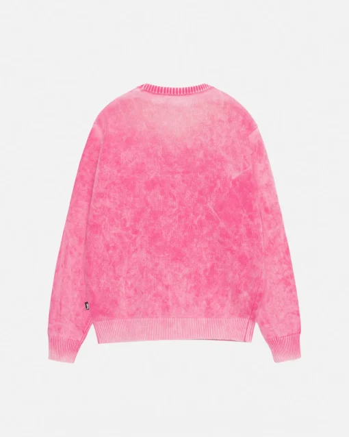 FADED COTTON KNIT CREW