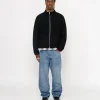 FULL ZIP BRUSHED MERINO SWEATER