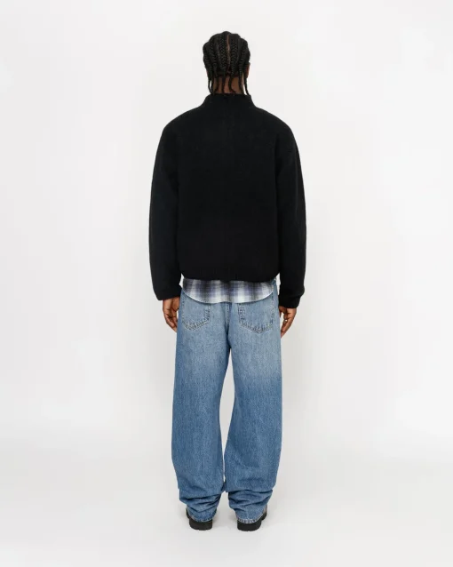 FULL ZIP BRUSHED MERINO SWEATER
