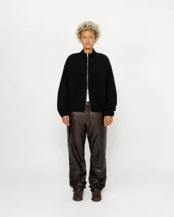 FULL ZIP BRUSHED MERINO SWEATER