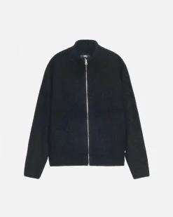 FULL ZIP BRUSHED MERINO SWEATER