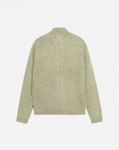 FULL ZIP BRUSHED MERINO SWEATER