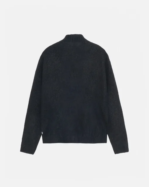 FULL ZIP BRUSHED MERINO SWEATER