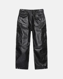 MILITARY CARGO LEATHER PANT