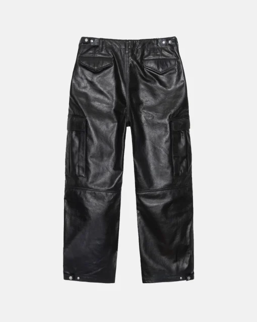 MILITARY CARGO LEATHER PANT