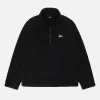 POLAR FLEECE HALF ZIP MOCK NECK