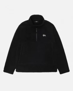 POLAR FLEECE HALF ZIP MOCK NECK