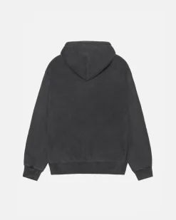 RASTA LION ZIP HOODIE PIGMENT DYED
