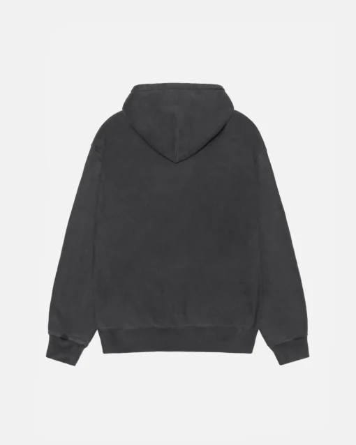 RASTA LION ZIP HOODIE PIGMENT DYED