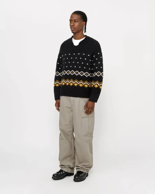 ROLL NECK FAIRISLE SWEATER
