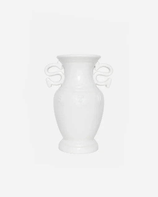 S HANDLE CERAMIC VASE
