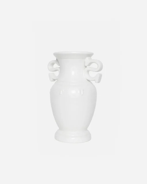 S HANDLE CERAMIC VASE