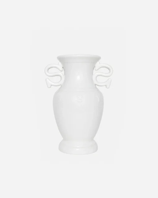S HANDLE CERAMIC VASE