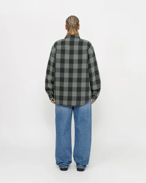 SHERPA LINED BUFFALO PLAID SHIRT