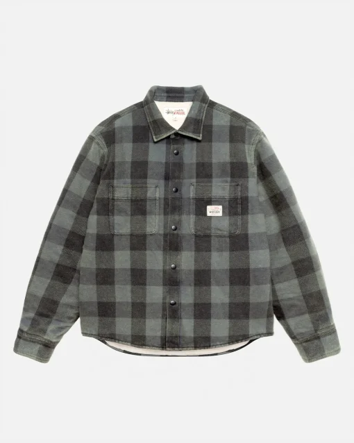 SHERPA LINED BUFFALO PLAID SHIRT