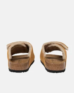 STÜSSY & BIRKENSTOCK SOLANA SHEARLING SLIDE