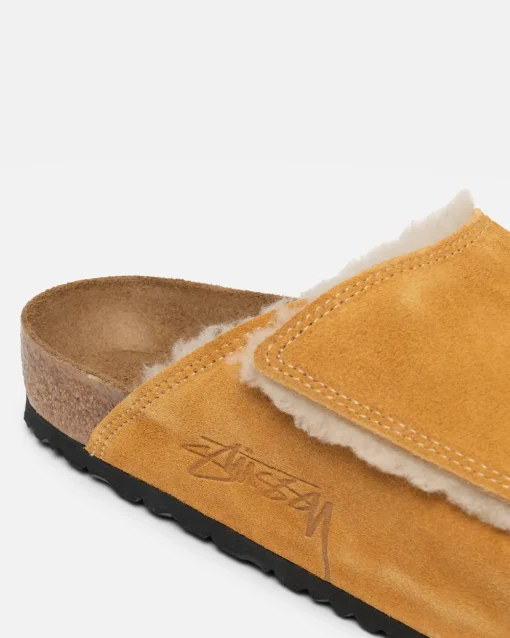 STÜSSY & BIRKENSTOCK SOLANA SHEARLING SLIDE