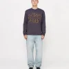 2 TONE COTTON MESH CREW