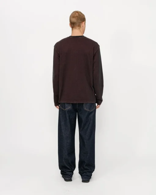 2 TONE COTTON MESH CREW