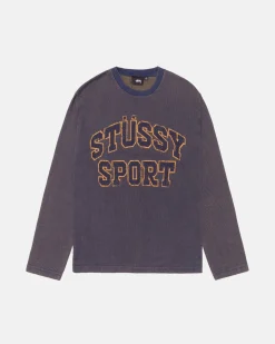 2 TONE COTTON MESH CREW