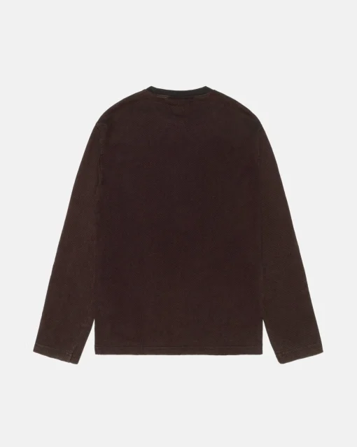2 TONE COTTON MESH CREW
