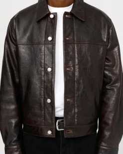 TRUCKER JACKET LEATHER