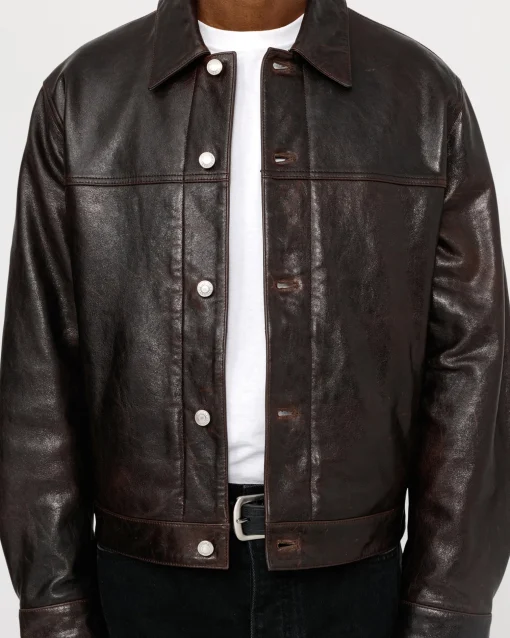 TRUCKER JACKET LEATHER
