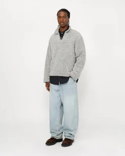 WOOL BLEND SHERPA PULLOVER