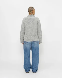 WOOL BLEND SHERPA PULLOVER