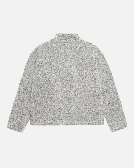 WOOL BLEND SHERPA PULLOVER