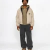 WORK JACKET CANVAS NEEDLE PUNCH