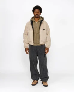 WORK JACKET CANVAS NEEDLE PUNCH