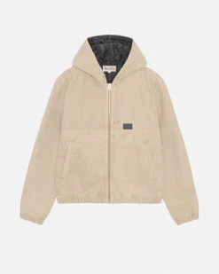 WORK JACKET CANVAS NEEDLE PUNCH