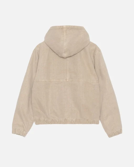 WORK JACKET CANVAS NEEDLE PUNCH